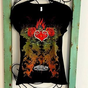 🏍️🏍️🏍️ VINTAGE TEE SIZE MEDIUM CAP SLEEVES “STURGIS BLACK HILLS RALLY 2010🏍️